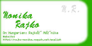 monika rajko business card